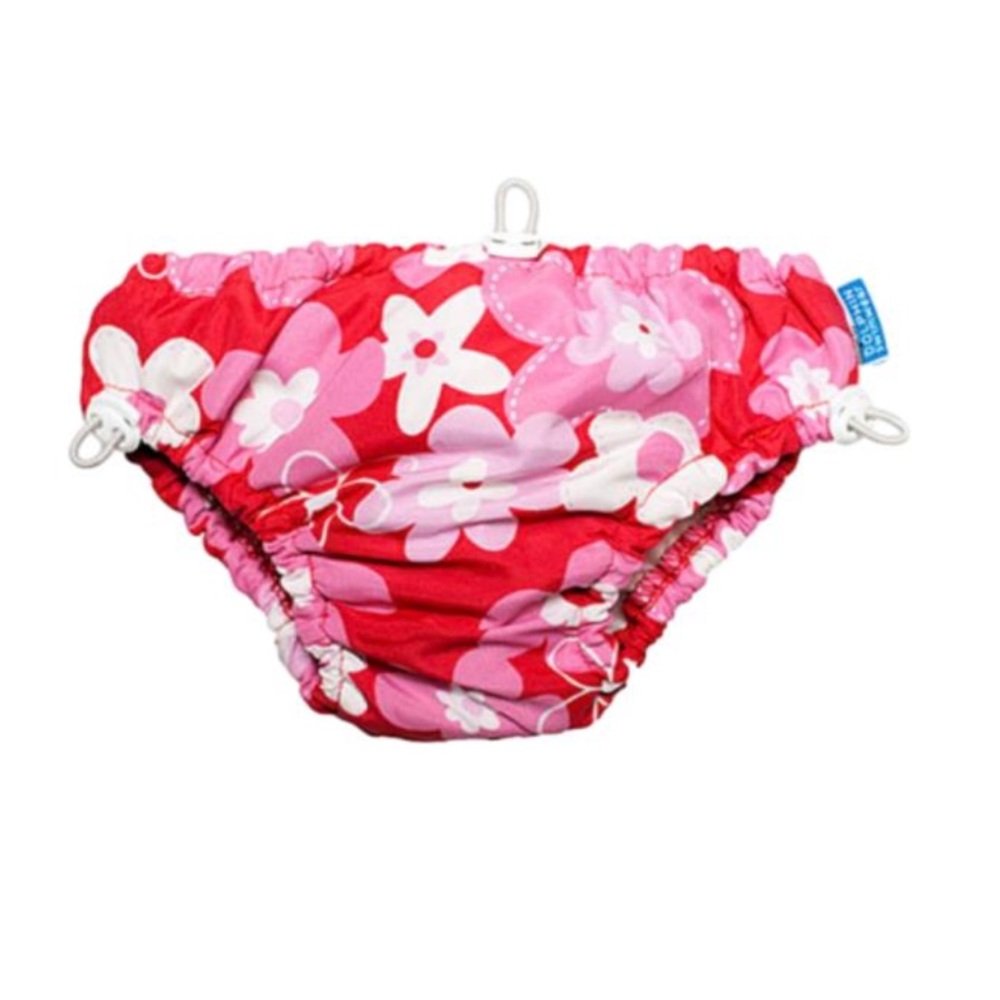 ☀️ 3/$15 Dolphin Swimwear Swim Diaper Floral Red